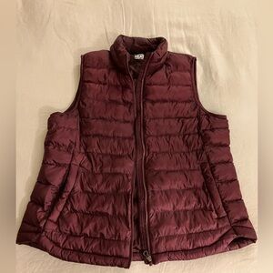 32 Degrees Maroon Quilted Vest